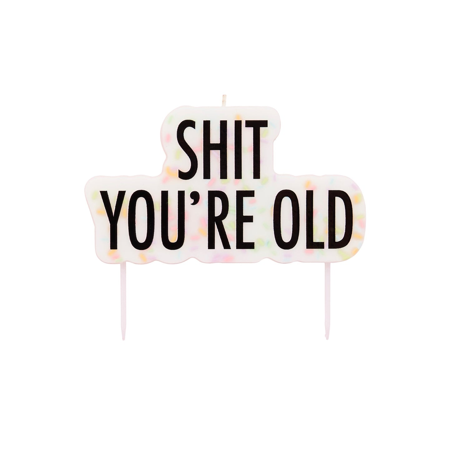 Shit You're Old Candle