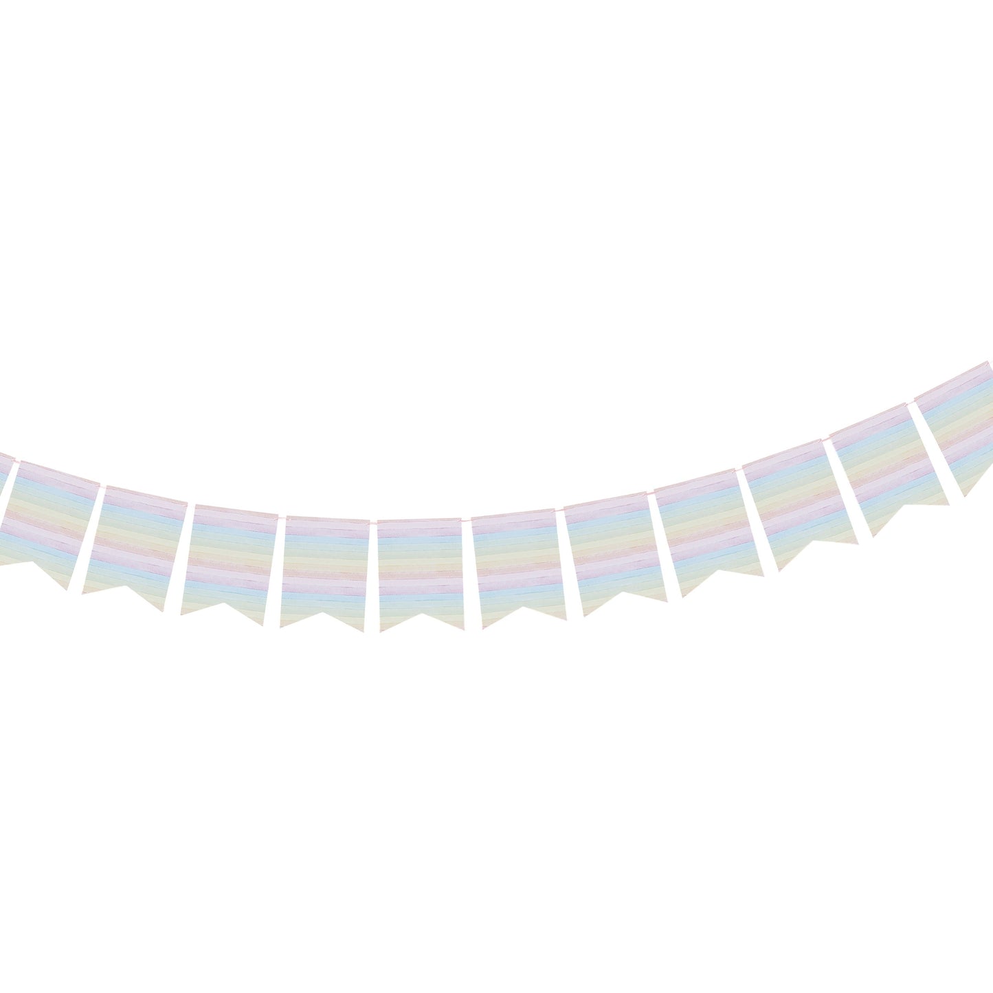 Eco Rainbow Flag Card Bunting 3m