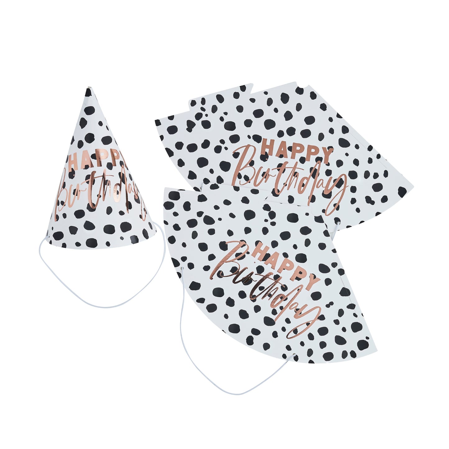 Dalmatian 'Happy Birthday' Party Hats - Pack of 10