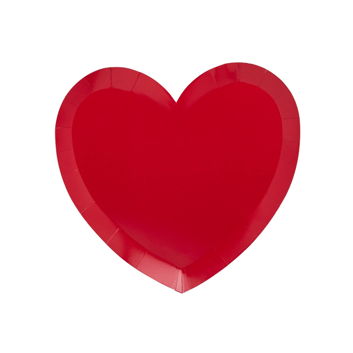 Red Heart Plates - Pack of 8