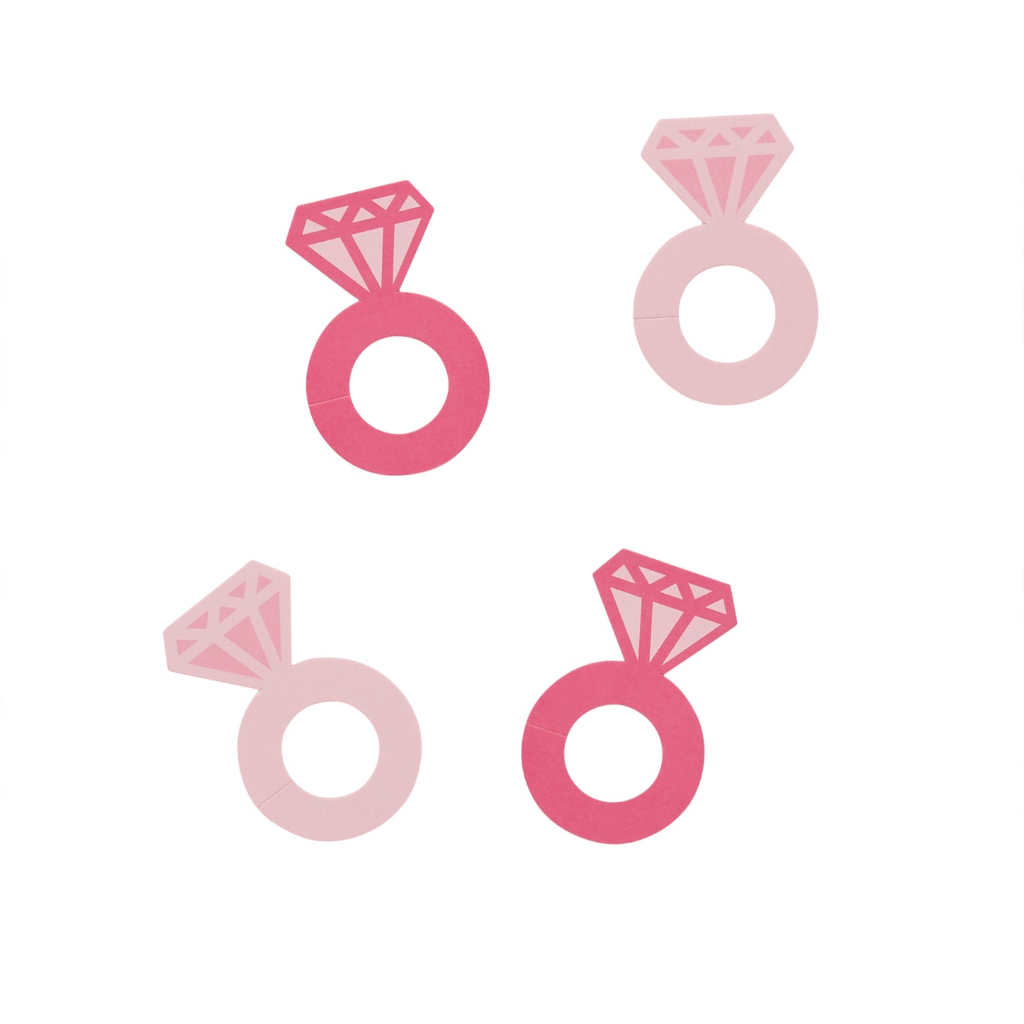 Pink Ring Glass Markers - Pack of 12