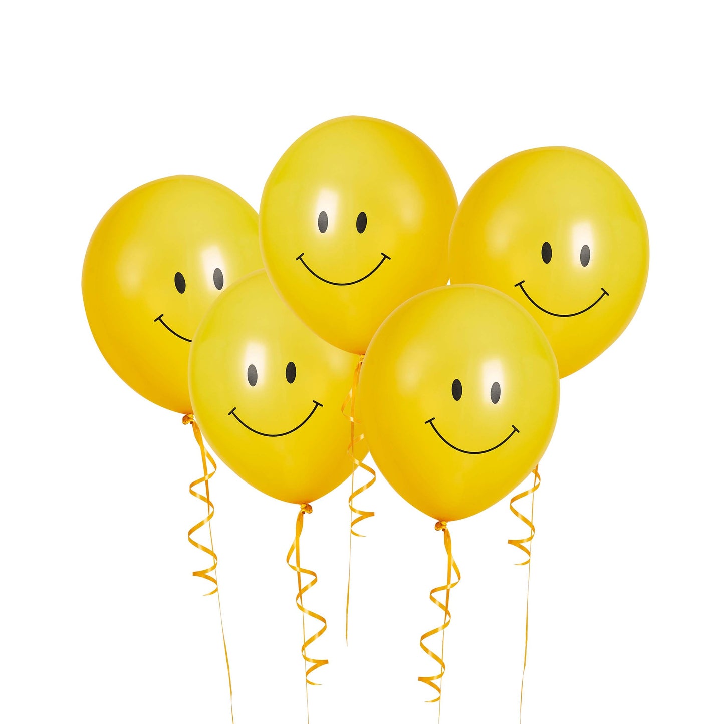 Smiley 12" Latex Balloons - Pack of 5
