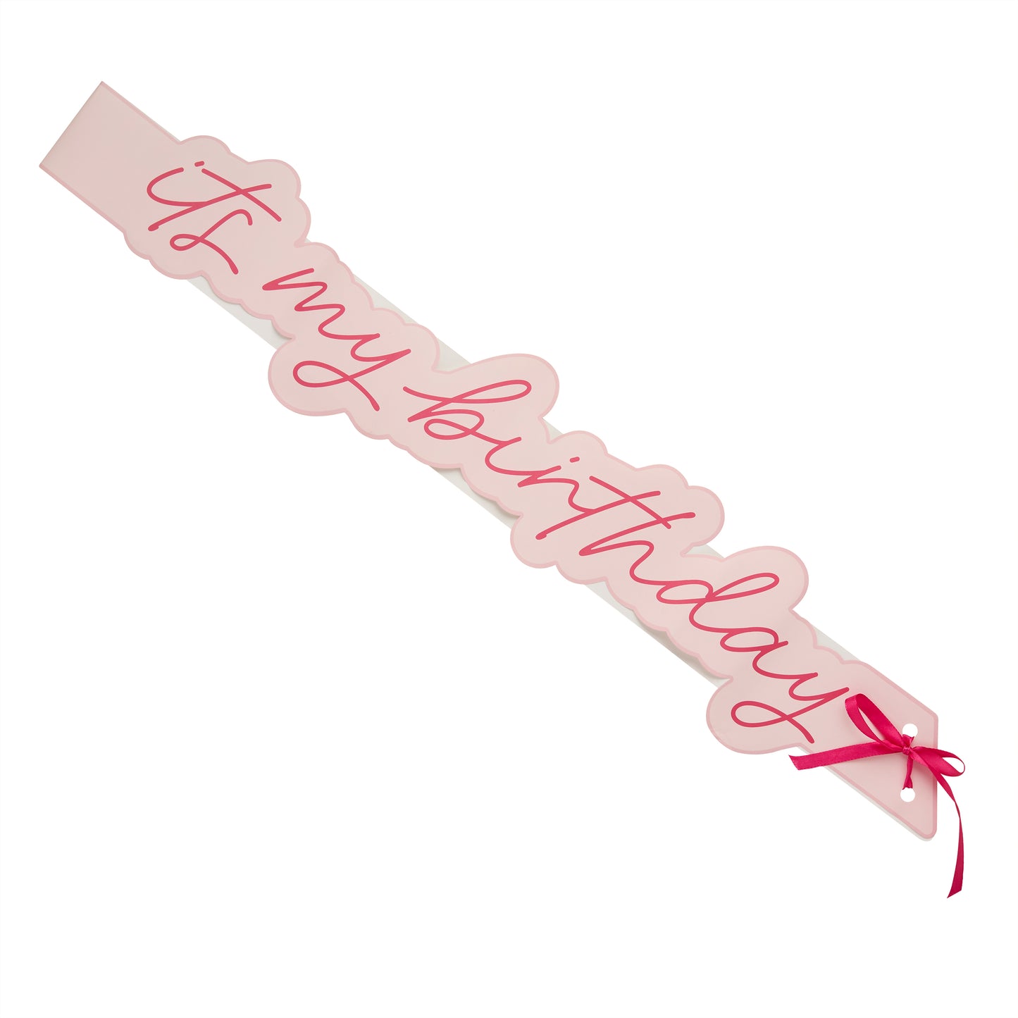 Pink 'It's My Birthday' Paper Sash