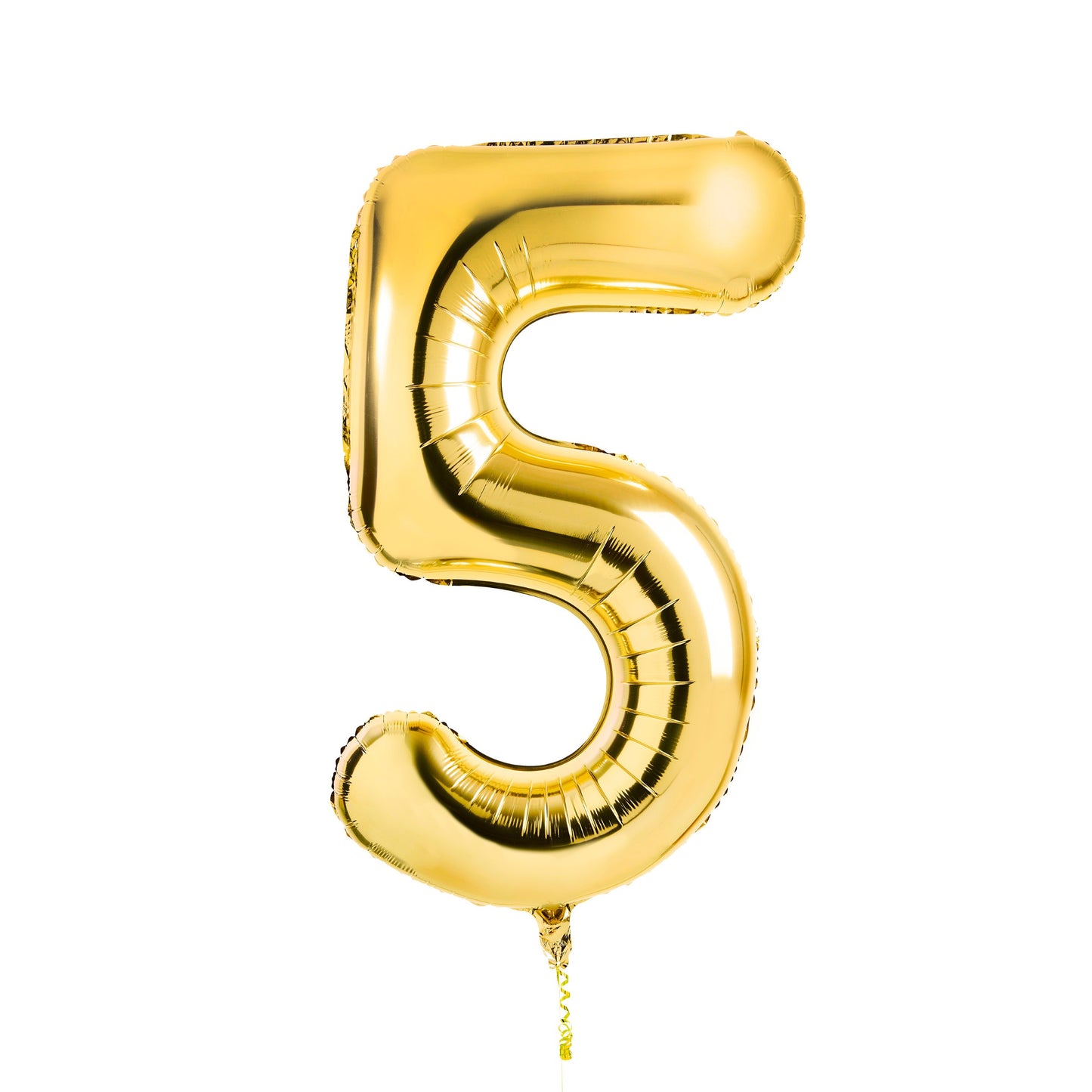 Gold Number '5' Foil 34" Balloon