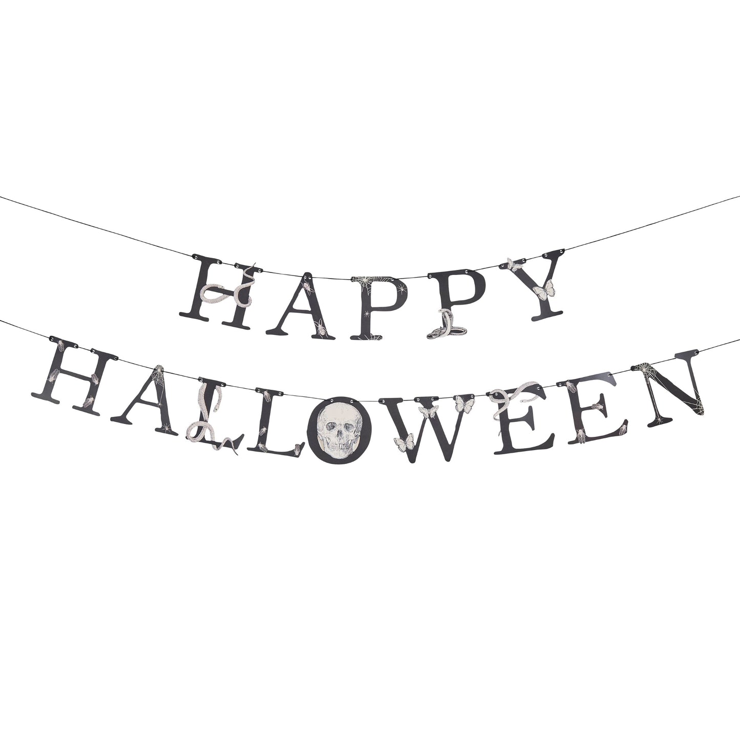 Creepy Chic 'Happy Halloween' Card Banner x2 2m