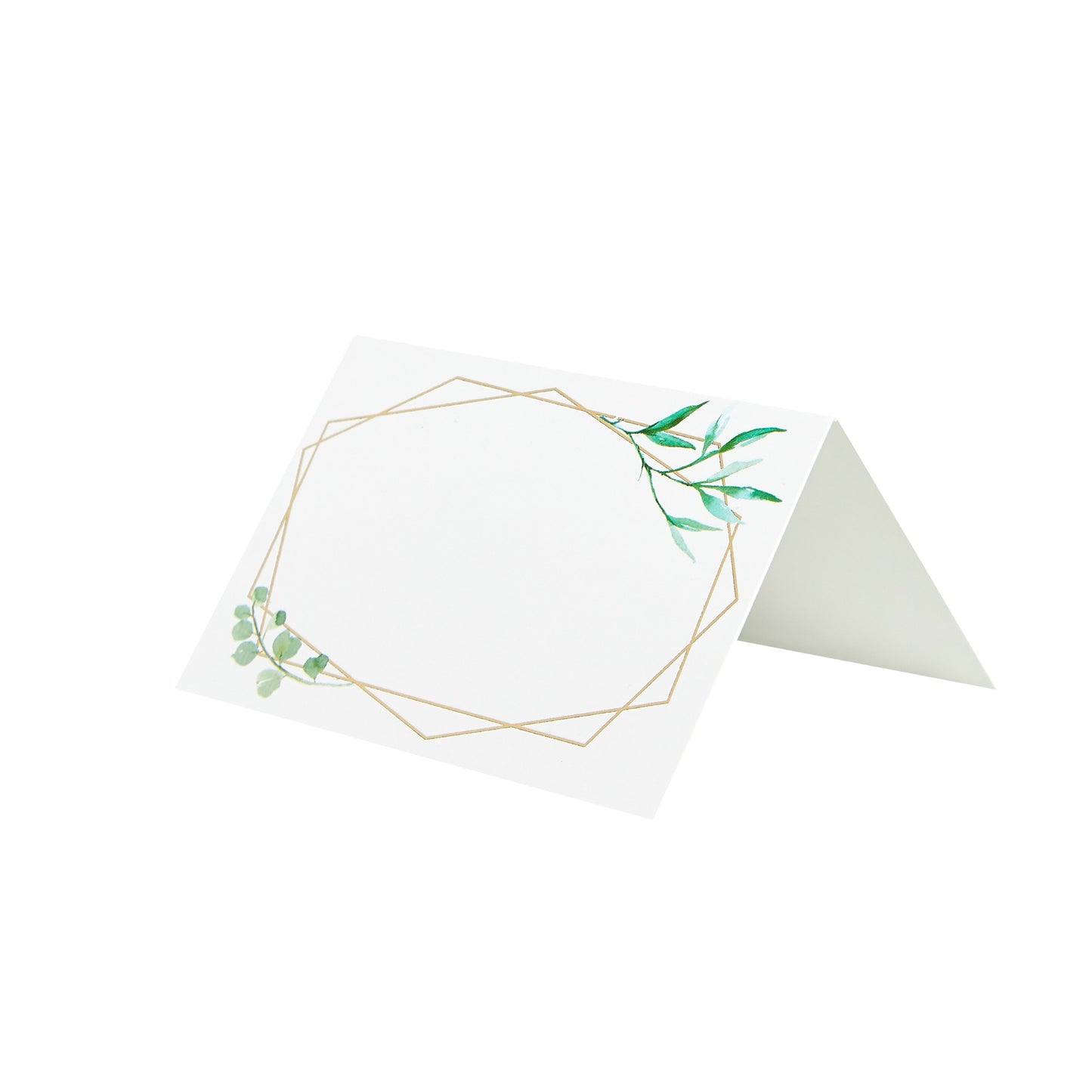 Geometric Greenery Place Cards - Pack of 10