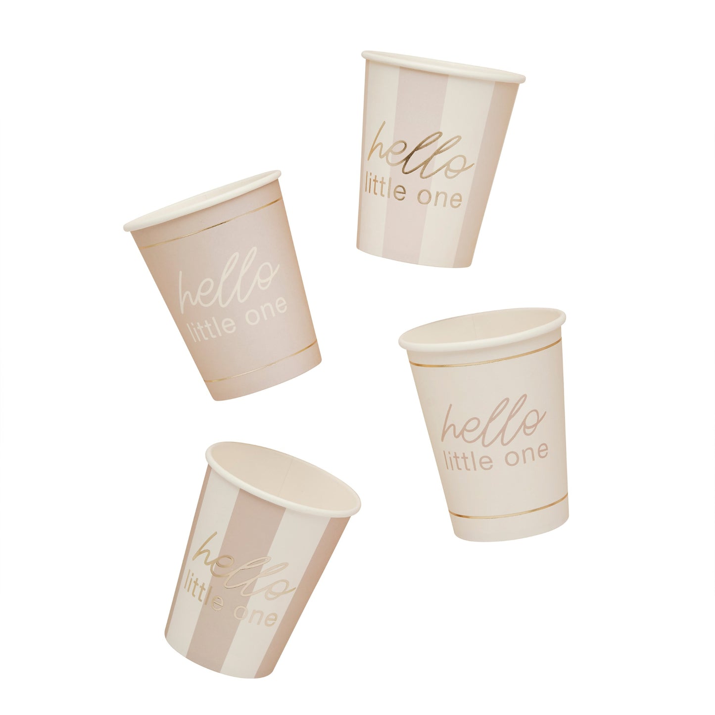 Neutral Baby Shower Paper Cups - Pack of 8