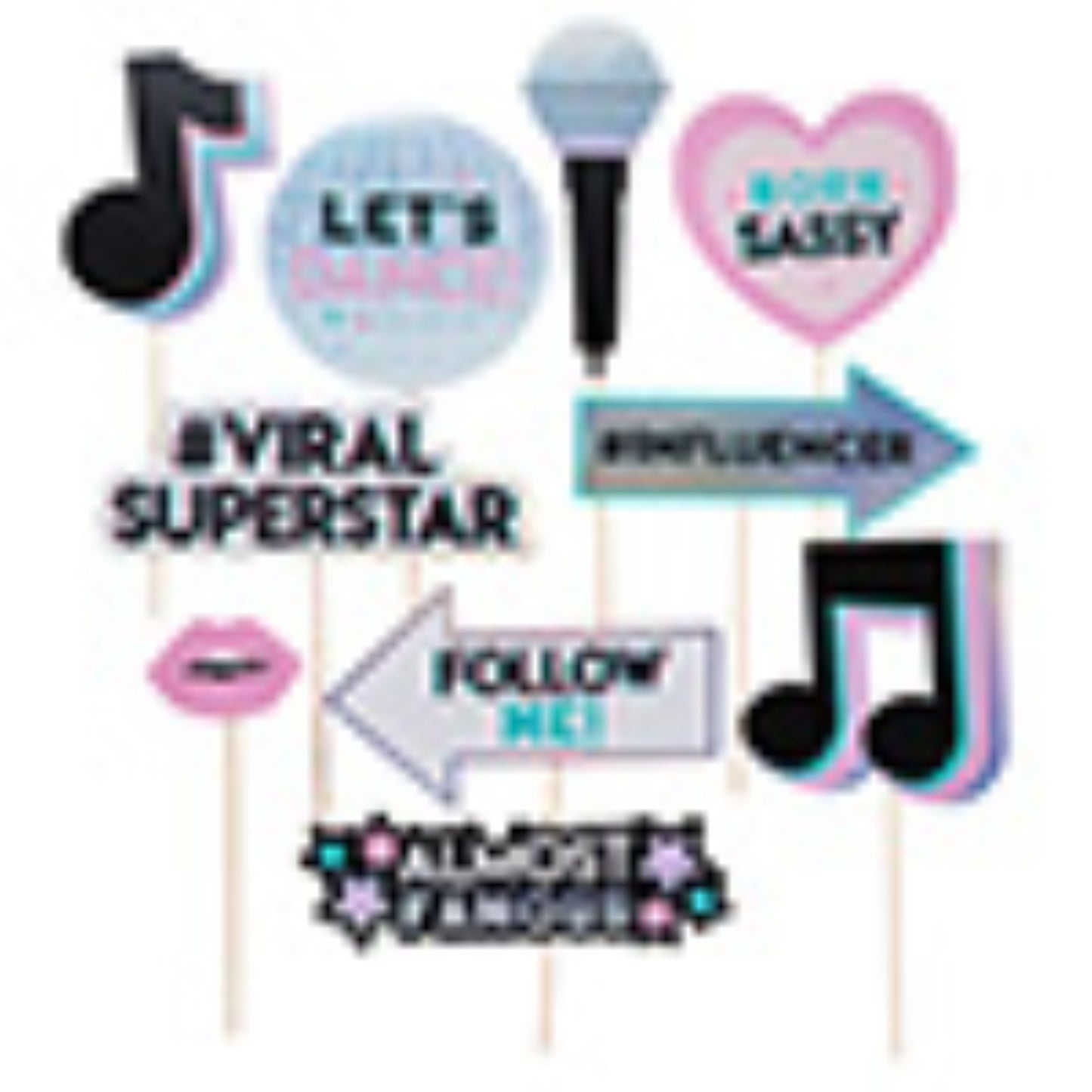 PHOTO PROPS LET'S DANCE 10PK