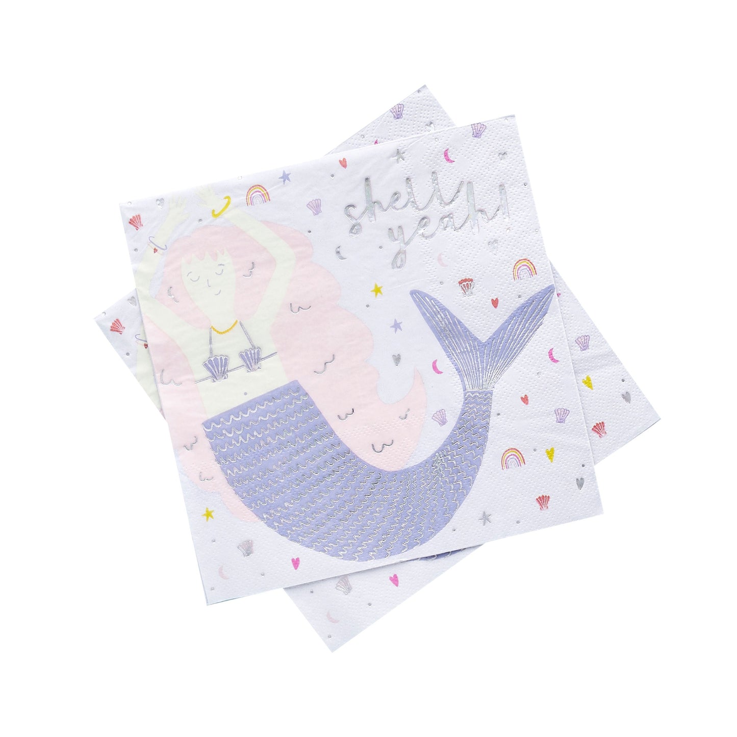 Mermaid Paper Napkins - Pack of 16