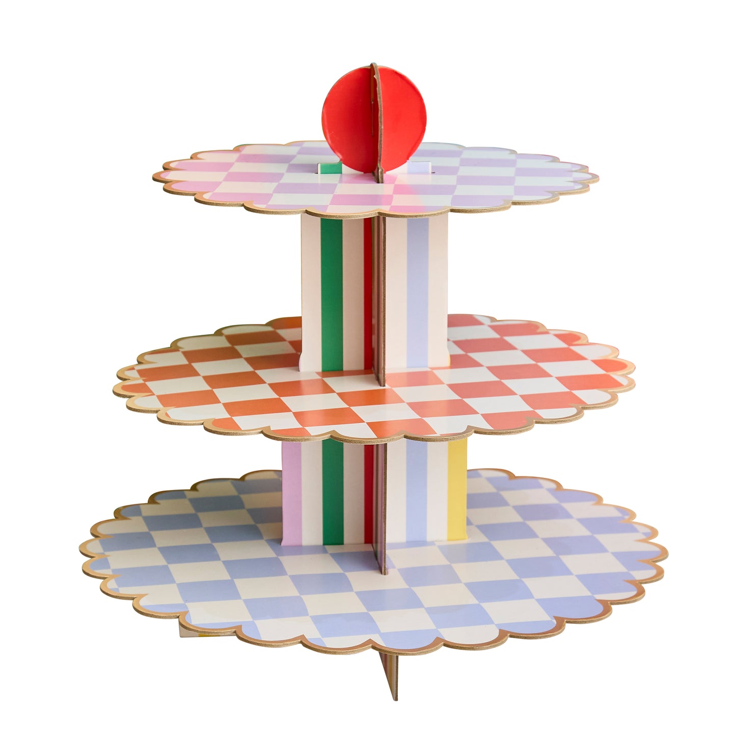 Playful Brights 3 Tier Cake Stand