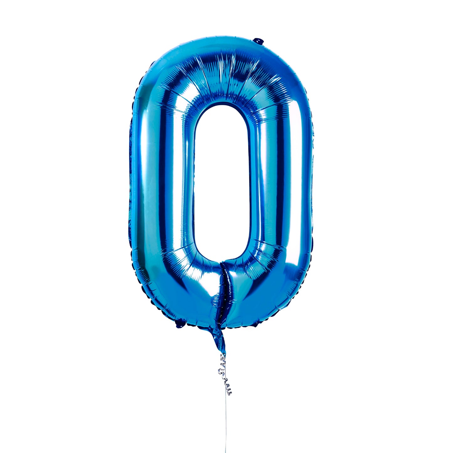 Blue Number '0' Foil 34" Balloon
