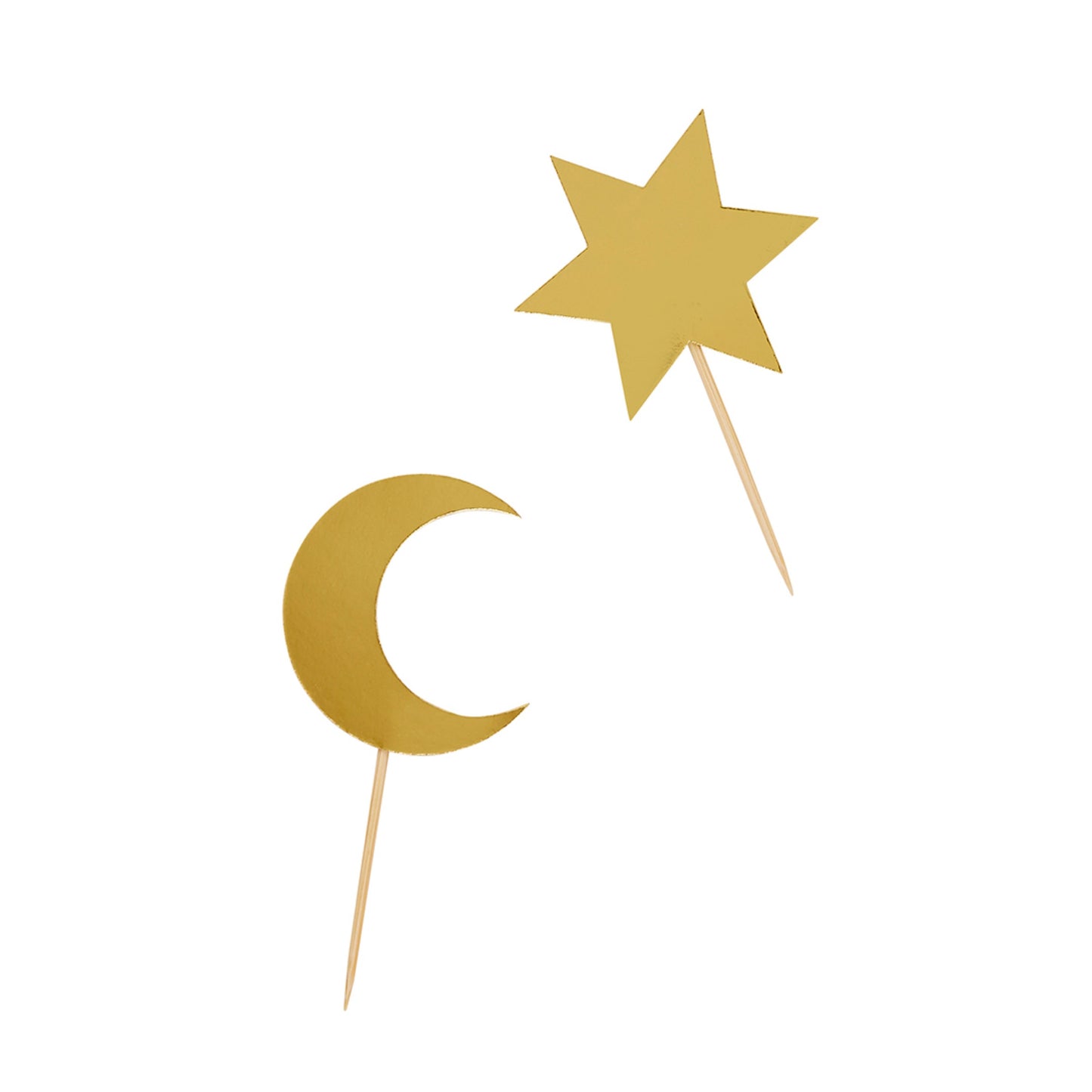 Moon & Star Food Picks - Pack of 12