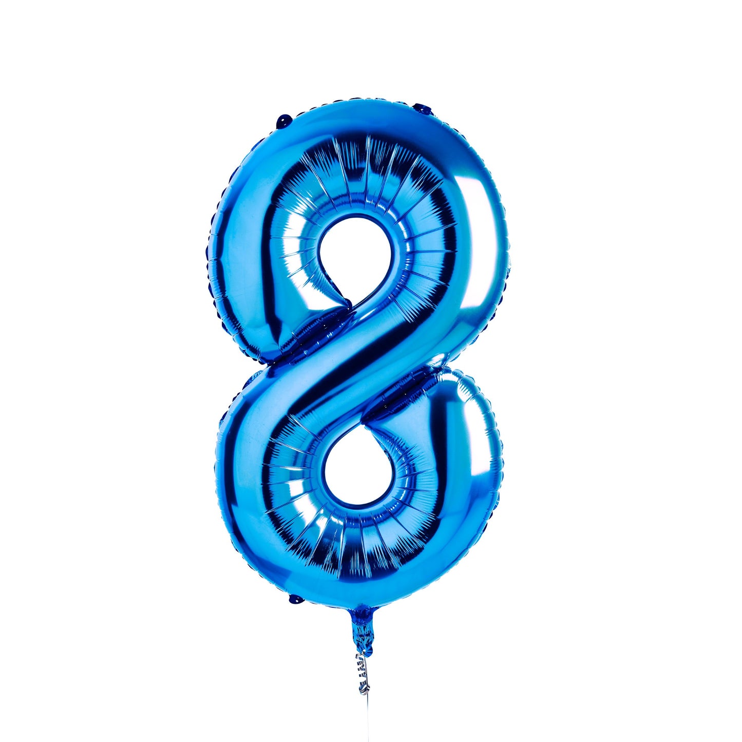 Blue Number '8' Foil 34" Balloon