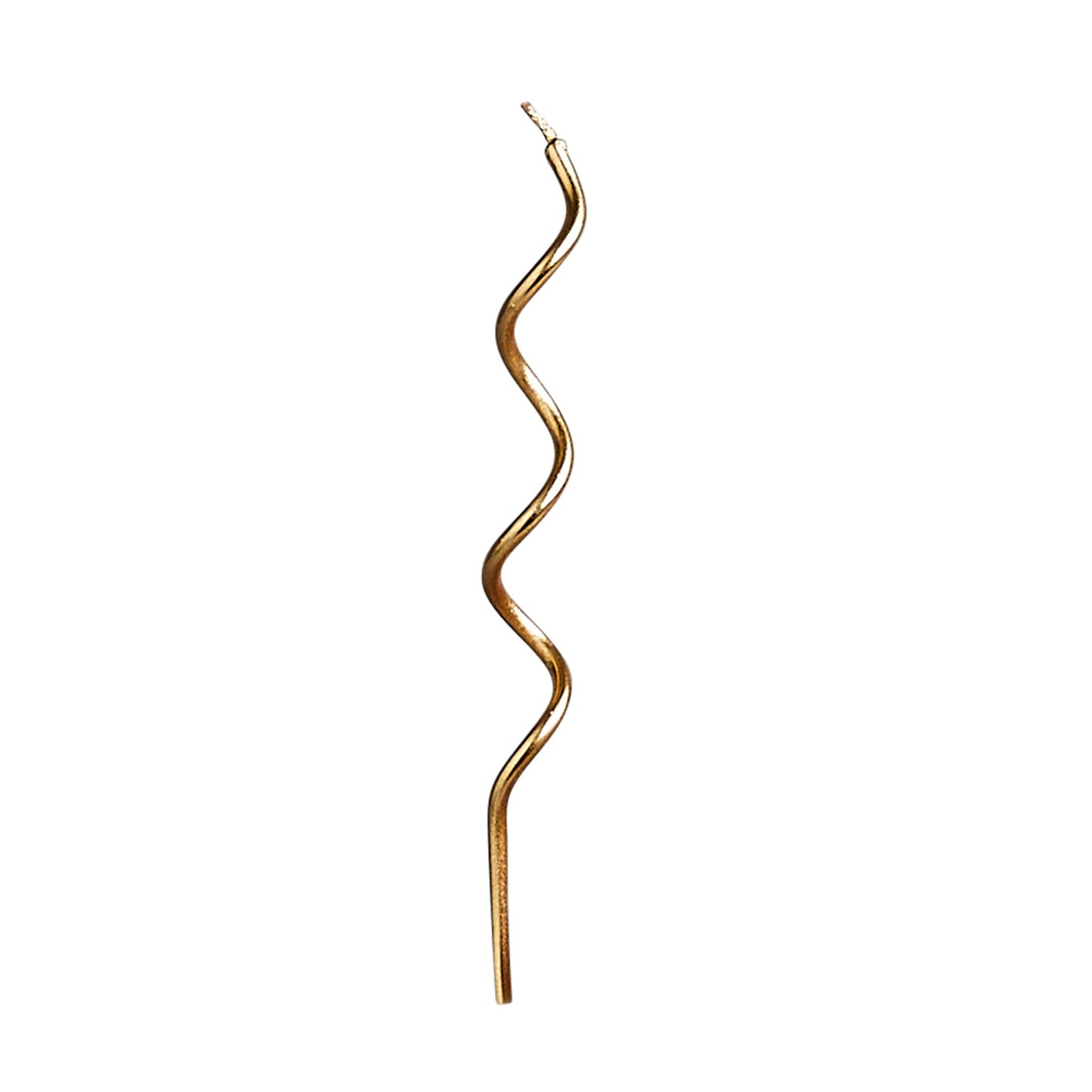 Gold Curly Candles - Pack of 12