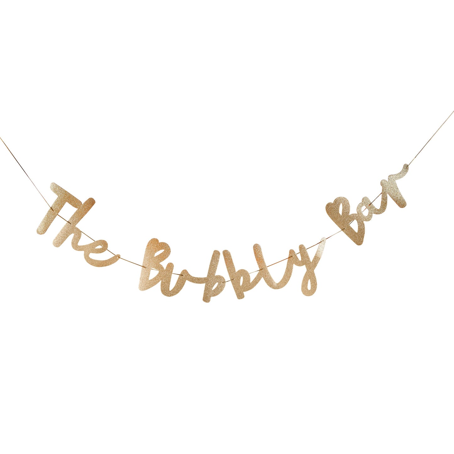 Gold 'Bubbly Bar' Card Banner 2m