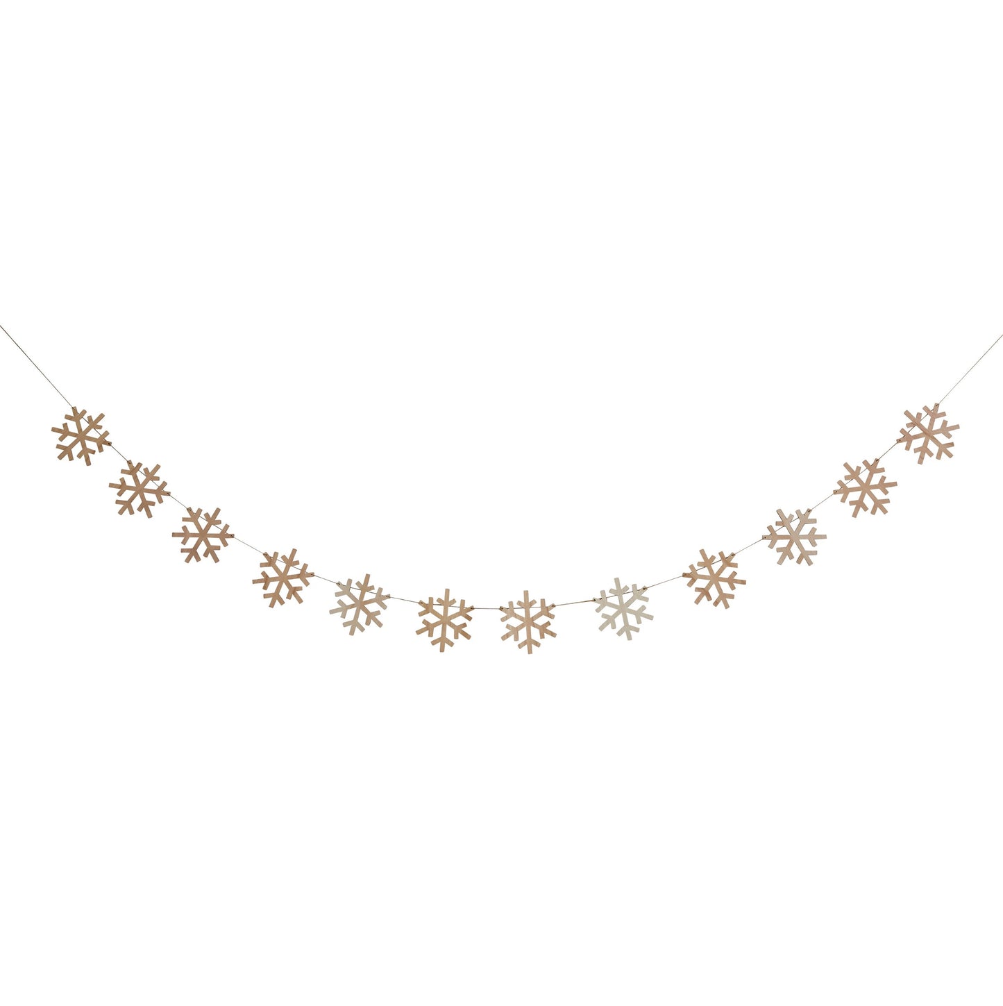 Snowflake Wooden Garland 2.5m