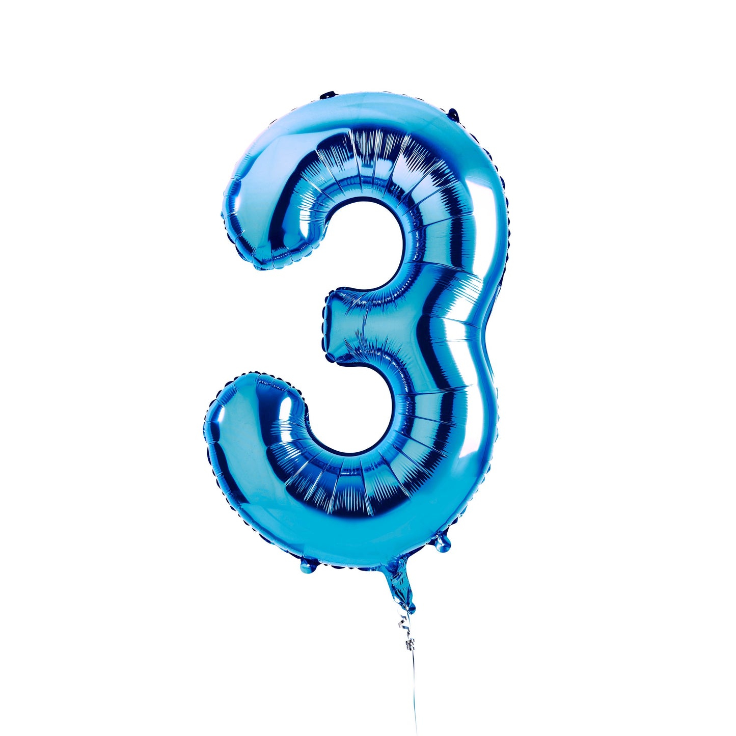 Blue Number '3' Foil 34" Balloon