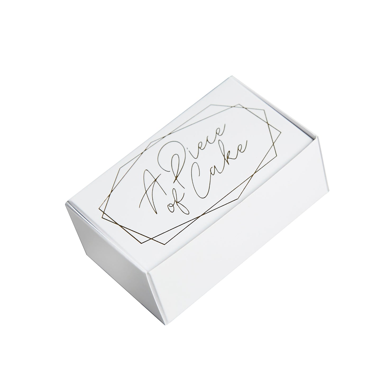 Geometric Greenery 'A Piece Of Cake' Box - Pack of 10