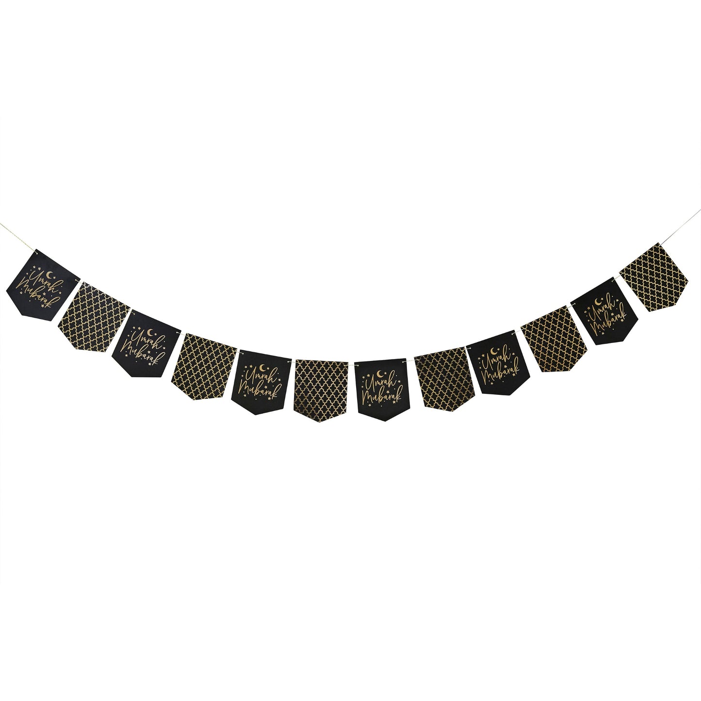 Umrah Mubarak Flag Card Bunting 2m