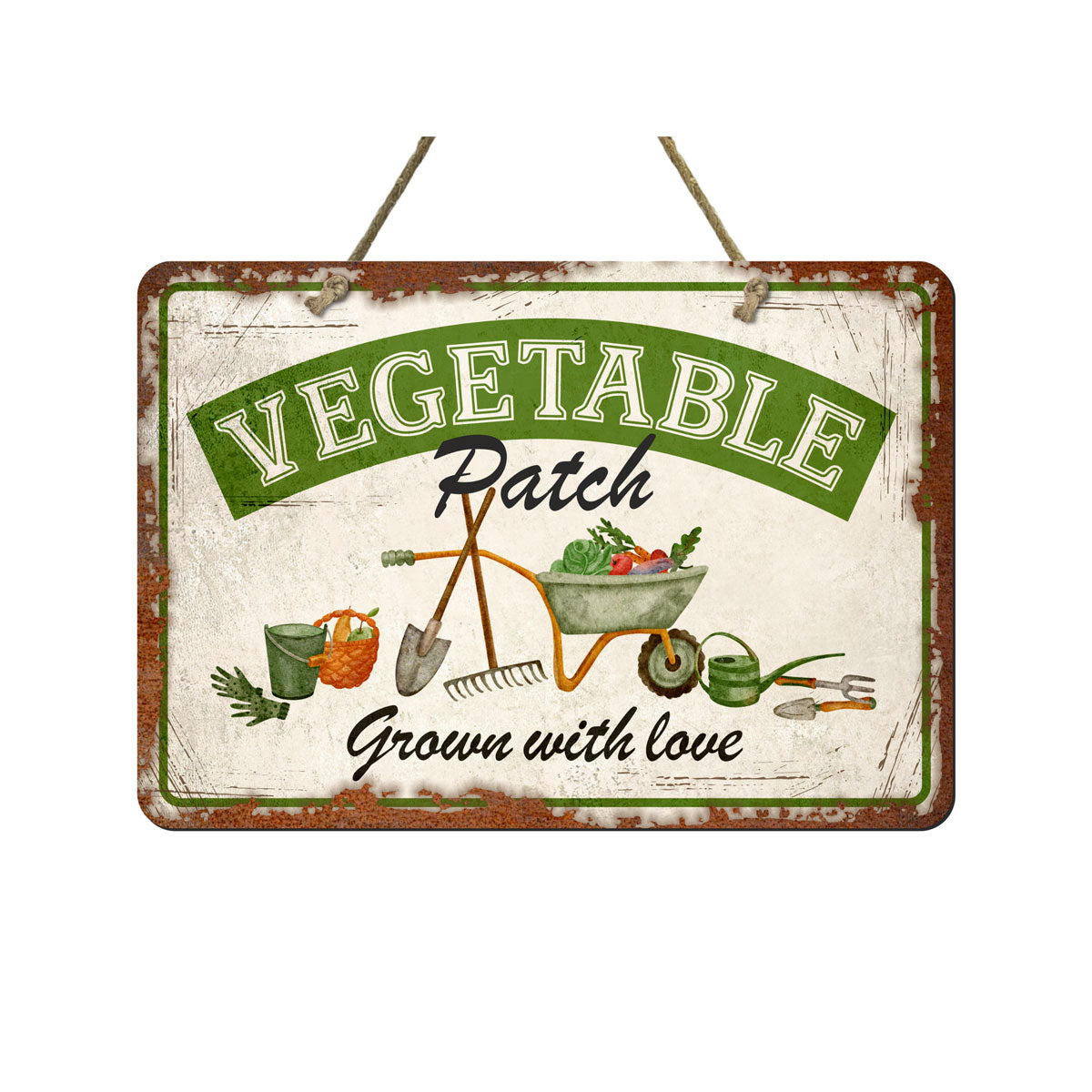 Vegetable Patch Metal Sign