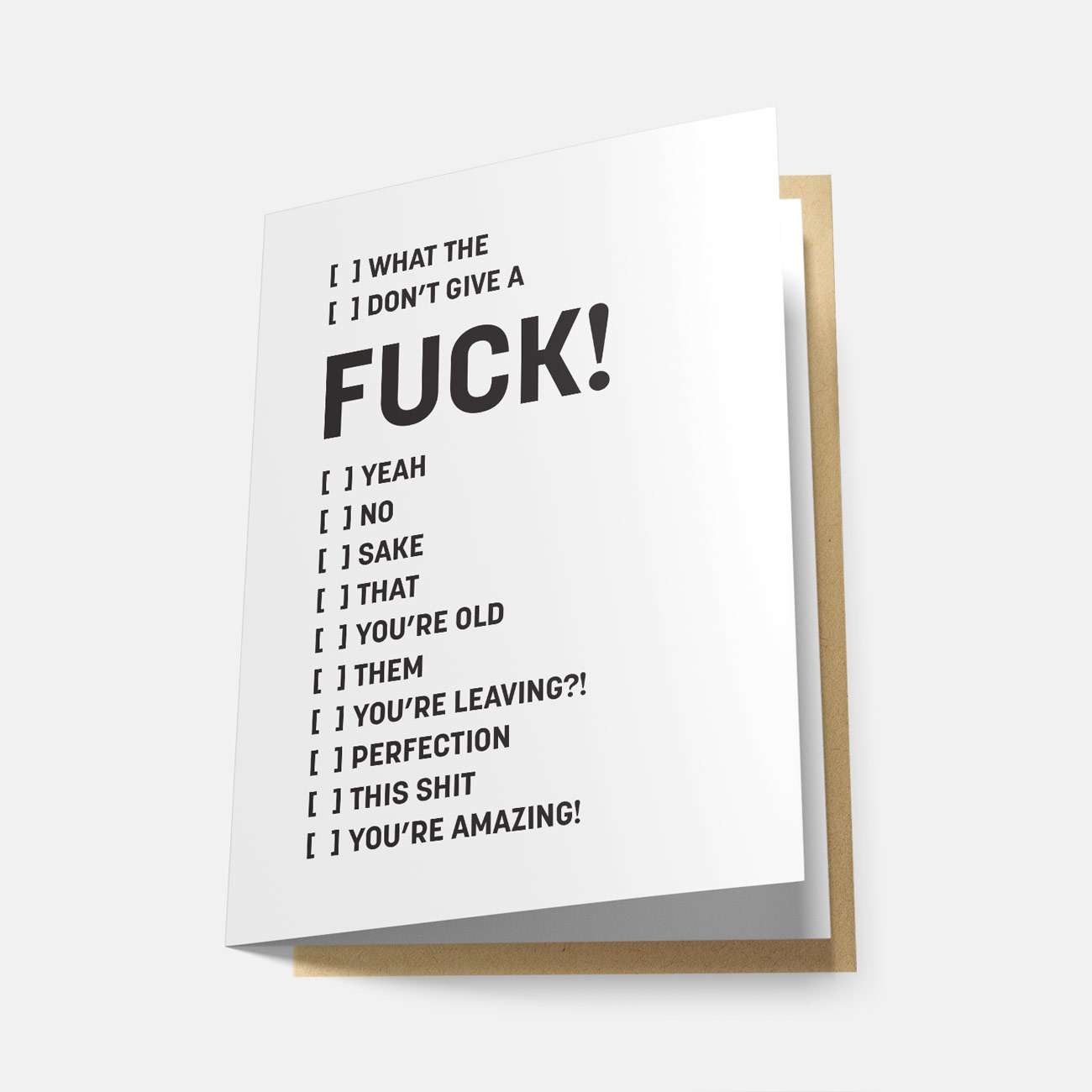 Fuck! - Greeting Card