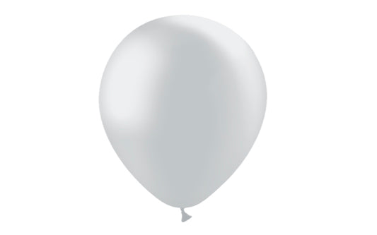 Latex Metallic 12"  (100)Silver