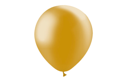 Latex Metallic 12"  (100)Gold