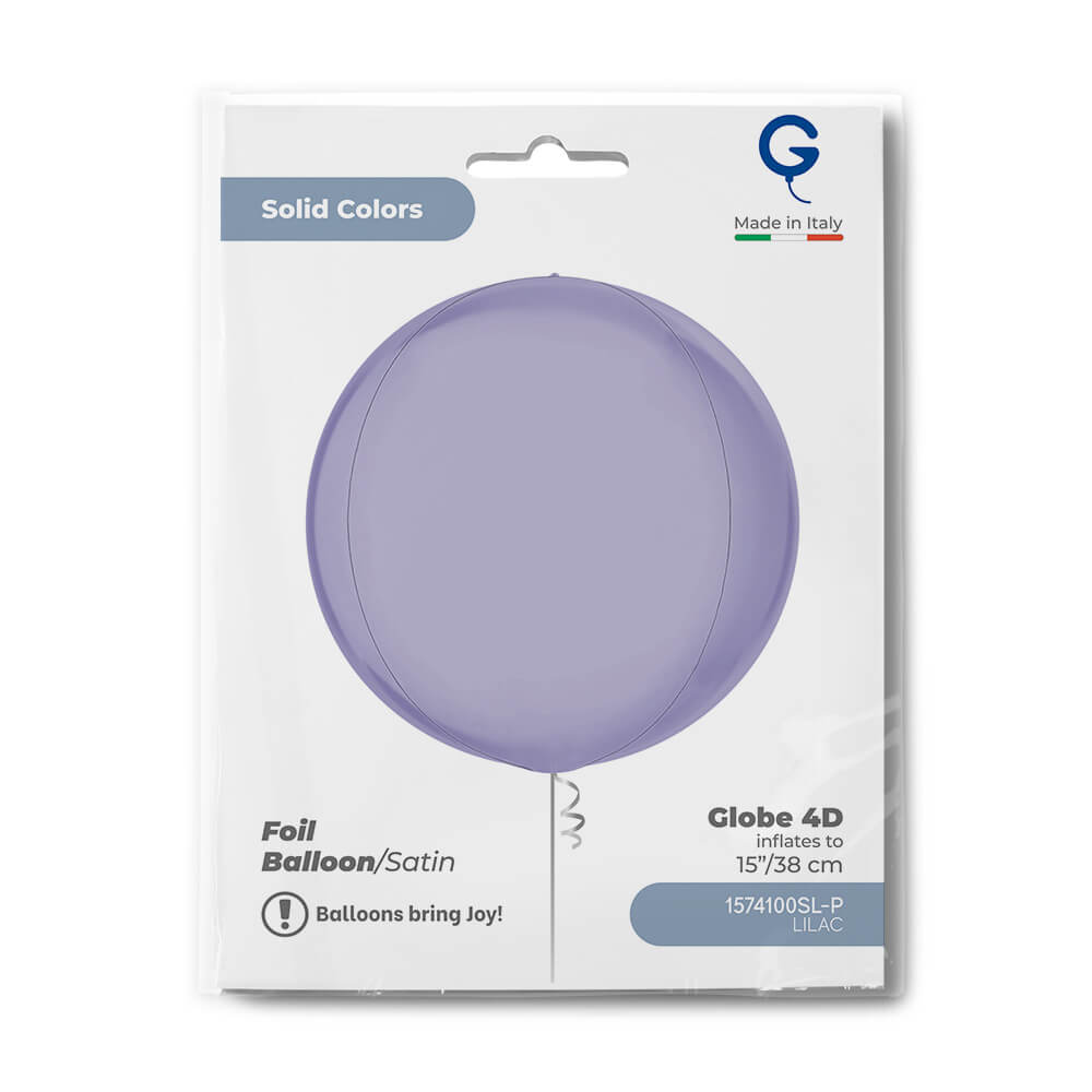 Globe 15inc Satin Lilac 4D Single Pack