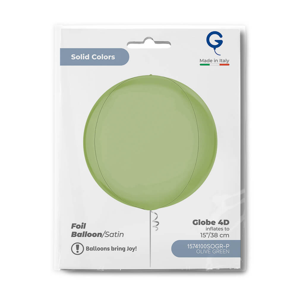 Globe 15inc Satin Olive Green 4D Single Pack