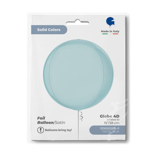 Globe 15inc Satin Pastel Blue 4D