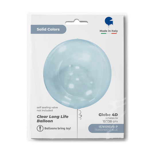 Globe 15inc Transparent Blue 4D