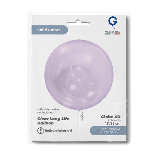 Globe 15inc Trasparent Lilac 4D senza valvola