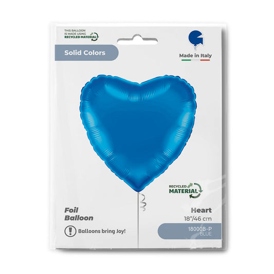Heart 18inc Blue