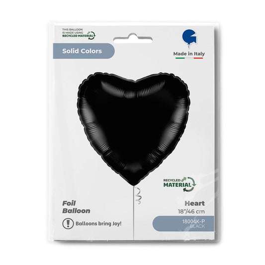 Heart 18inc Black