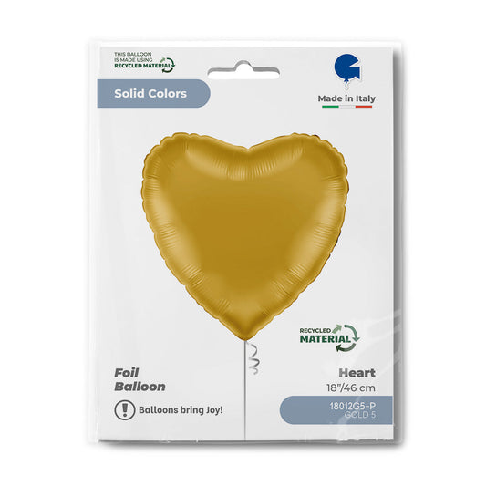 Heart 18inc Gold 5