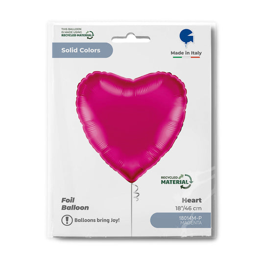 Heart 18inc Magenta