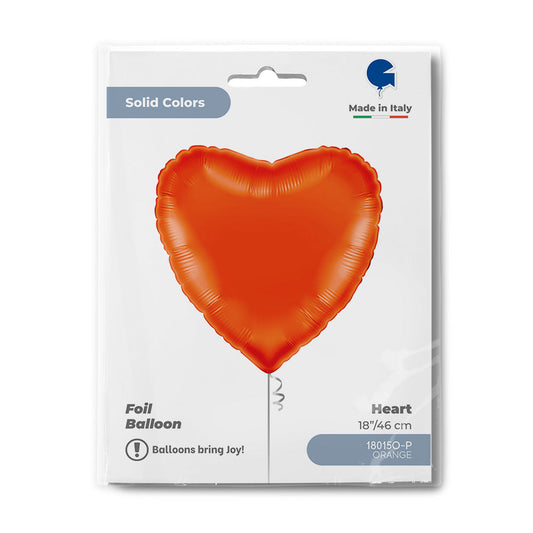 Heart 18inc Orange