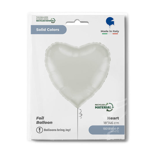 Heart 18inc White