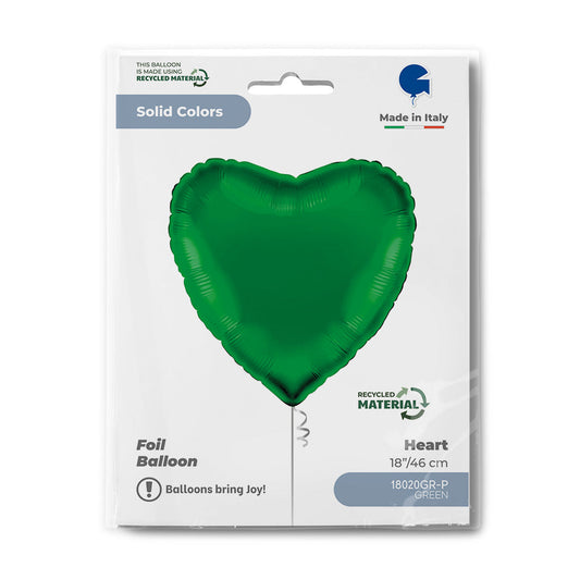 Heart 18inc Green