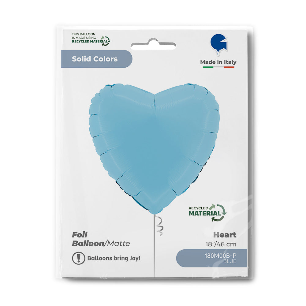 Heart 18inc Matte Blue
