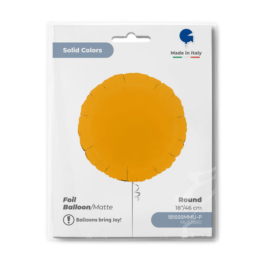 Round 18inc Matte Mustard