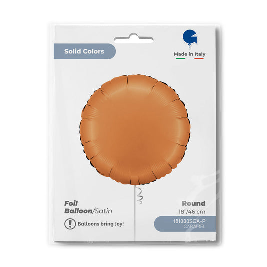 Round 18inc Satin Caramel