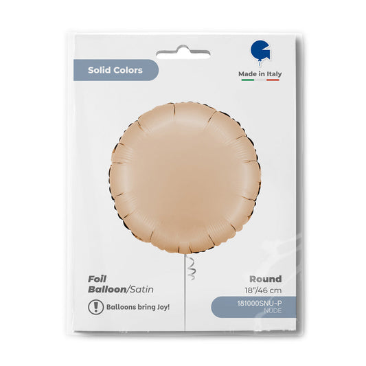 Round 18inc Satin Nude