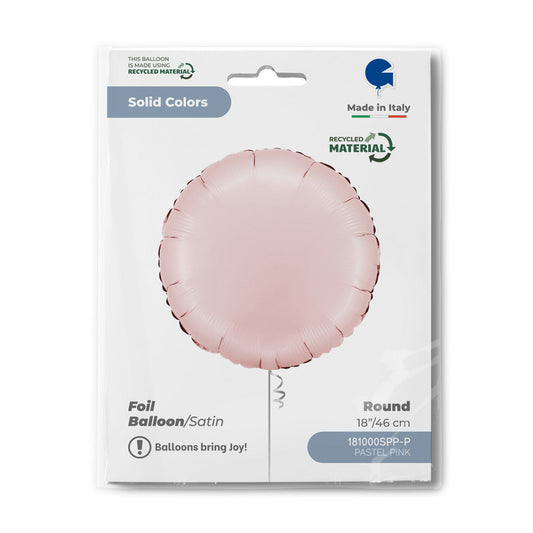 Round 18inc Satin Pastel Pink