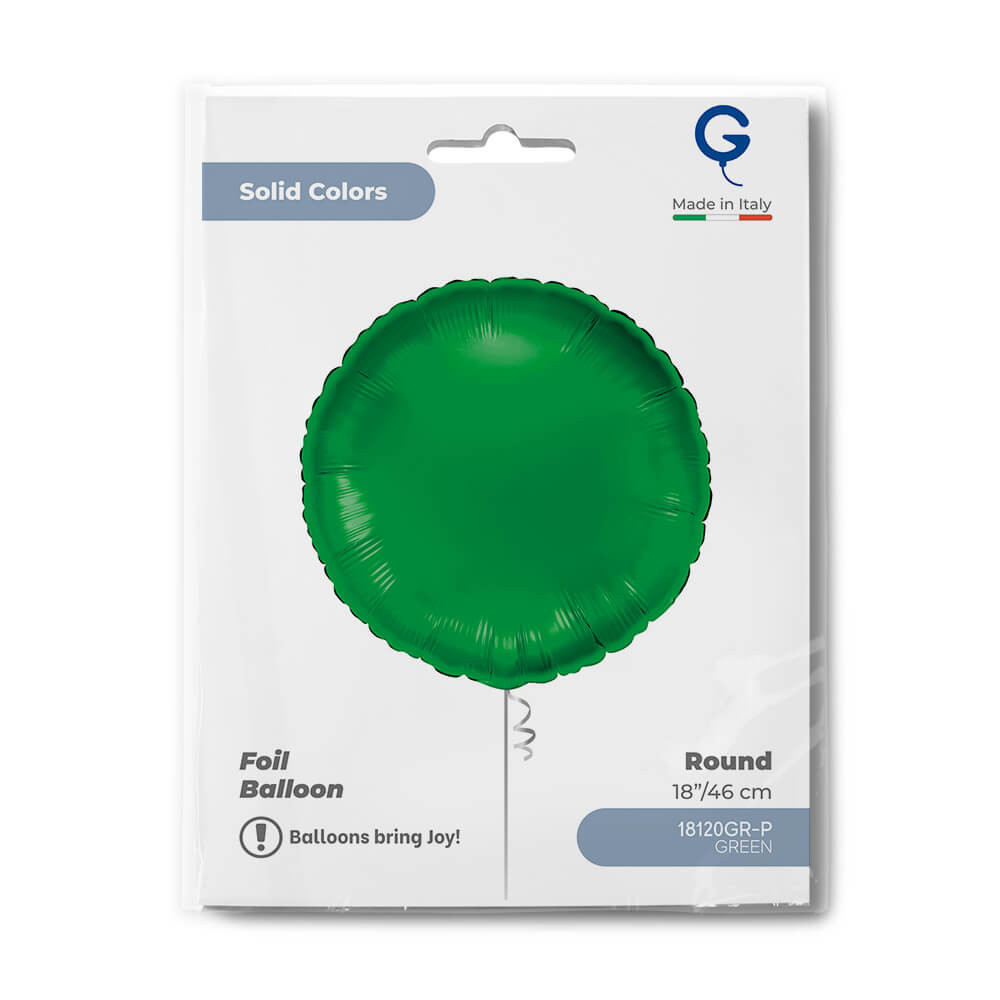 Round 18inc Green Single Pack