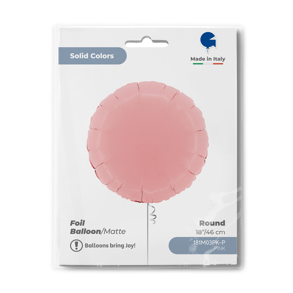 Round 18inc Matte Pink
