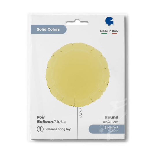 Round 18inc Matte Yellow