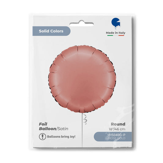 Round 18inc Satin Rose Gold