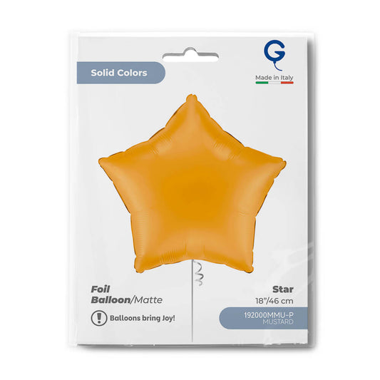 Star 18inc Matte Mustard Single Pack