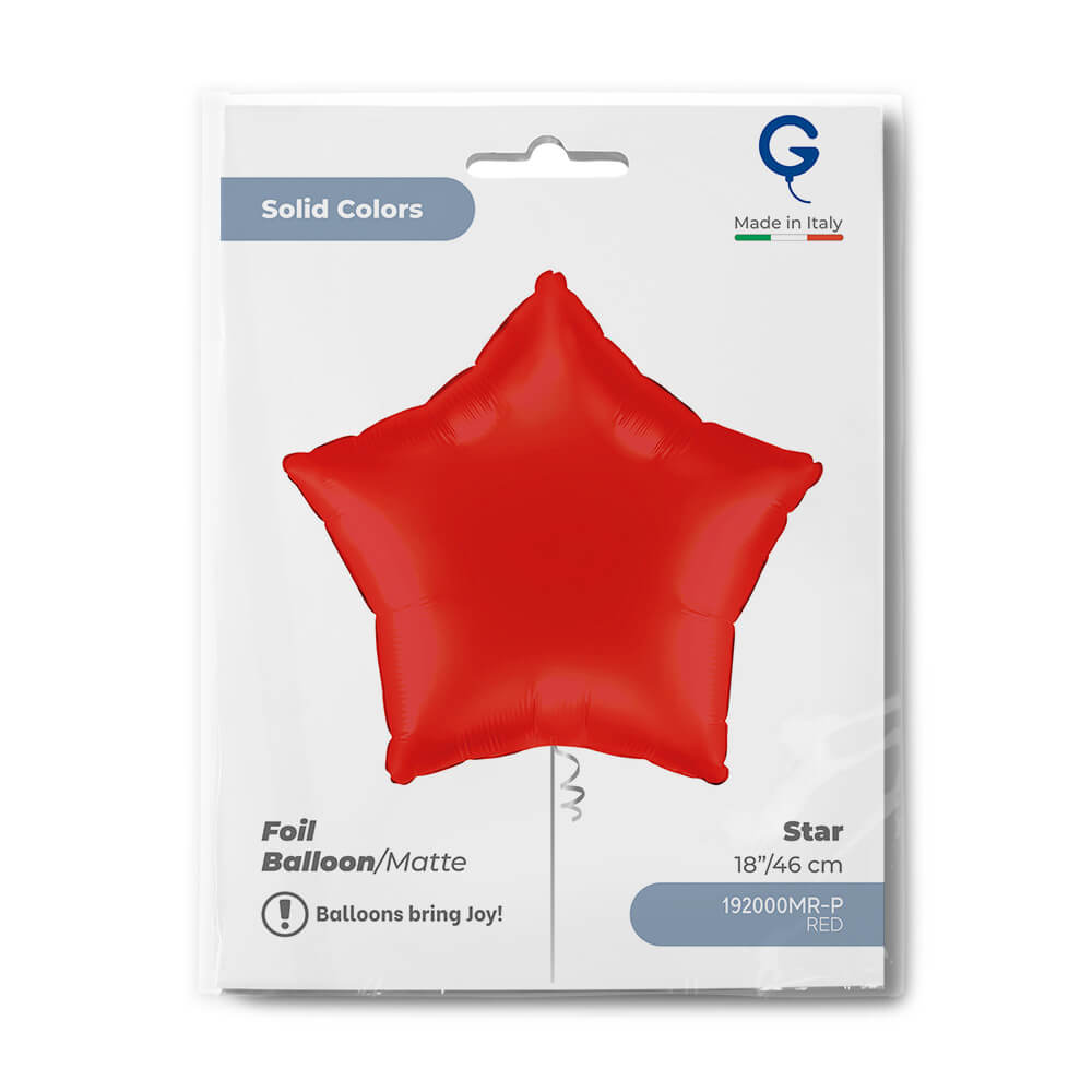 Star 18inc Matte Red Single Pack